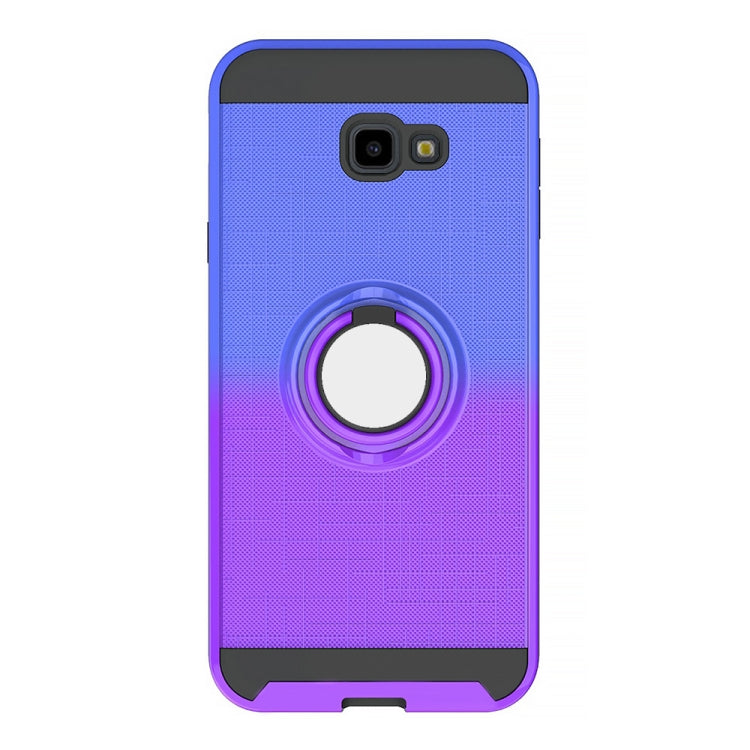 For Galaxy J4+ 2 In 1 PC + TPU Protective Case with 360 Degrees Rotate Ring Holder