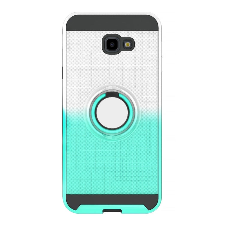 For Galaxy J4+ 2 In 1 PC + TPU Protective Case with 360 Degrees Rotate Ring Holder