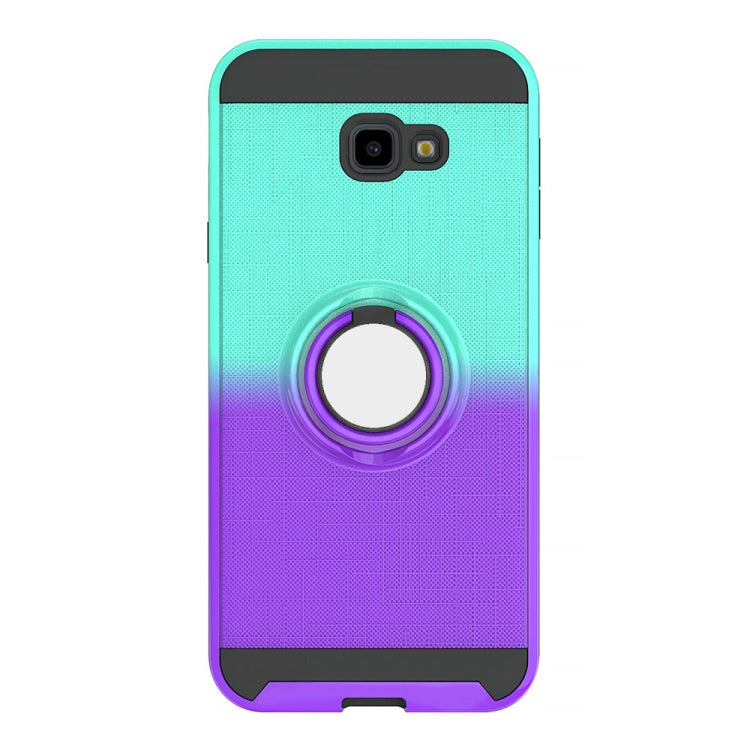 For Galaxy J4+ 2 In 1 PC + TPU Protective Case with 360 Degrees Rotate Ring Holder