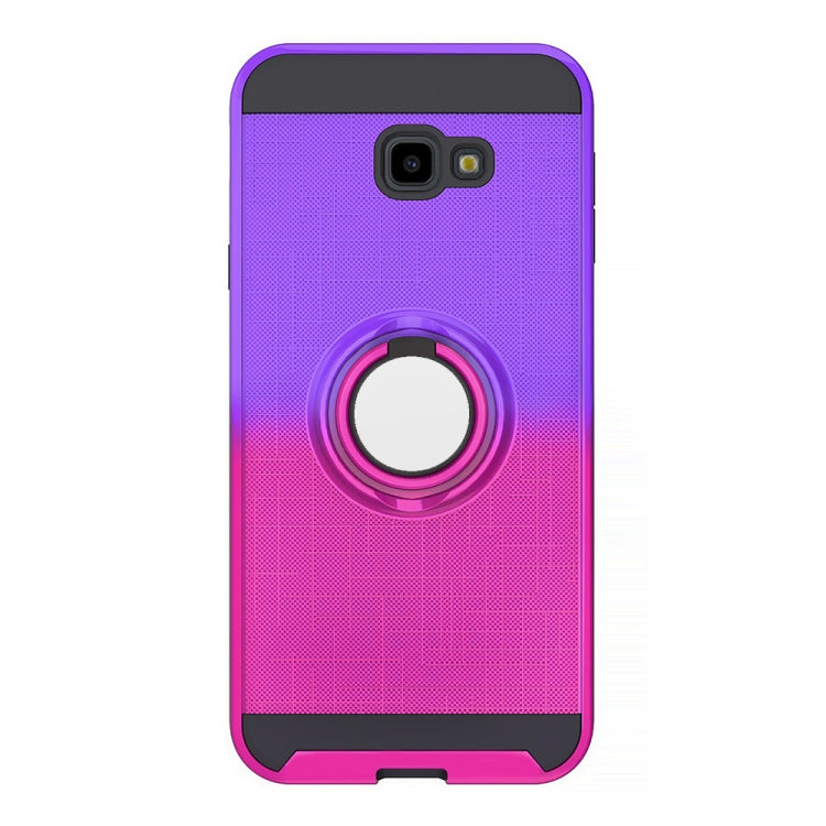 For Galaxy J4+ 2 In 1 PC + TPU Protective Case with 360 Degrees Rotate Ring Holder