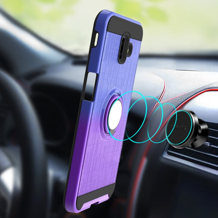 For Galaxy J6+ 2 In 1 PC + TPU Protective Case with 360 Degrees Rotate Ring Holder
