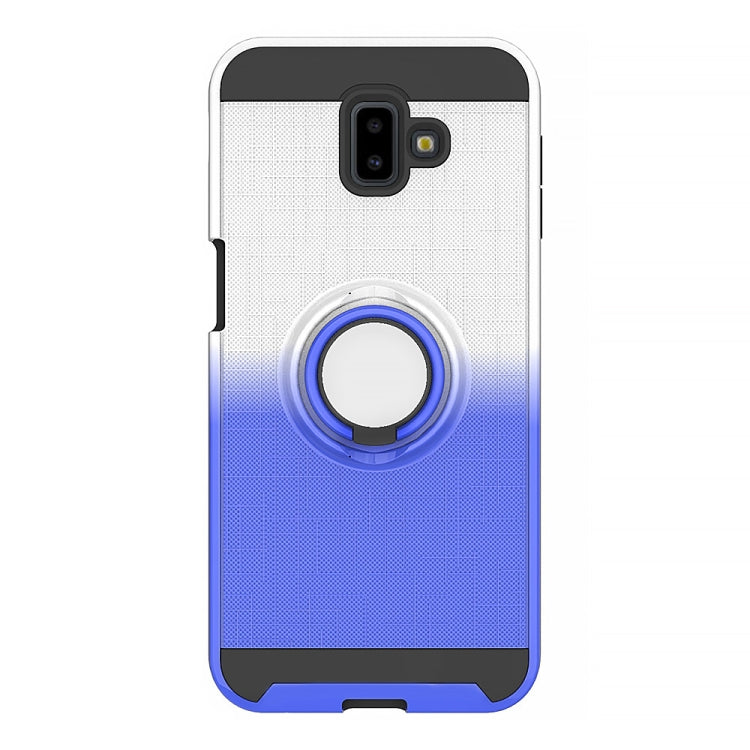 For Galaxy J6+ 2 In 1 PC + TPU Protective Case with 360 Degrees Rotate Ring Holder