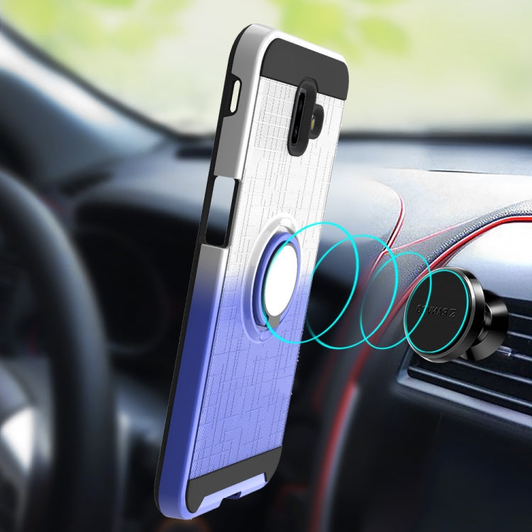 For Galaxy J6+ 2 In 1 PC + TPU Protective Case with 360 Degrees Rotate Ring Holder