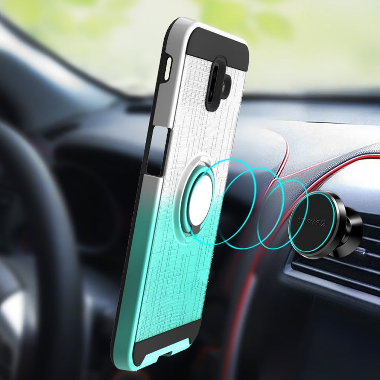 For Galaxy J6+ 2 In 1 PC + TPU Protective Case with 360 Degrees Rotate Ring Holder