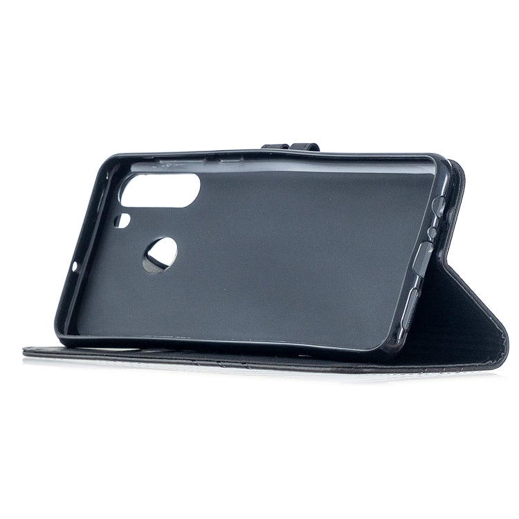 For Samsung Galaxy A21 US Version Stitching Style 2-Color Cow Texture Horizontal Flip PU Leather Case with Holder & Card Slot & Lanyard