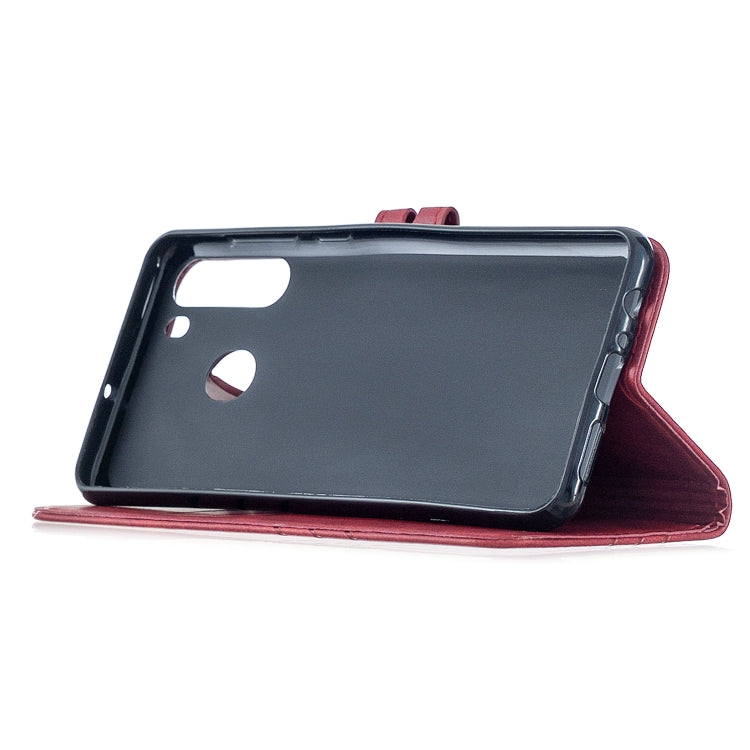 For Samsung Galaxy A21 US Version Stitching Style 2-Color Cow Texture Horizontal Flip PU Leather Case with Holder & Card Slot & Lanyard
