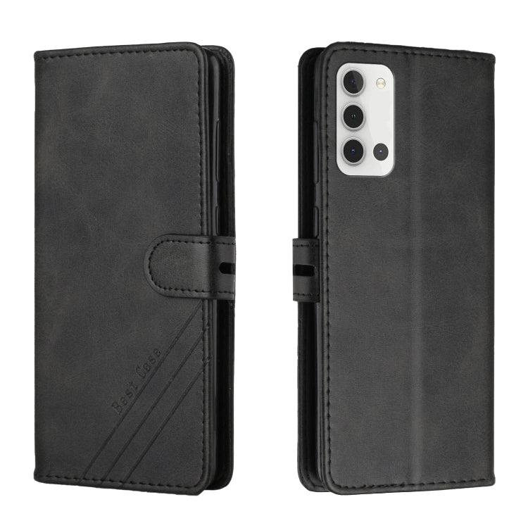 For Samsung Galaxy A22 4G Stitching Style 2-Color Cow Texture Horizontal Flip PU Leather Case with Holder & Card Slot & Lanyard