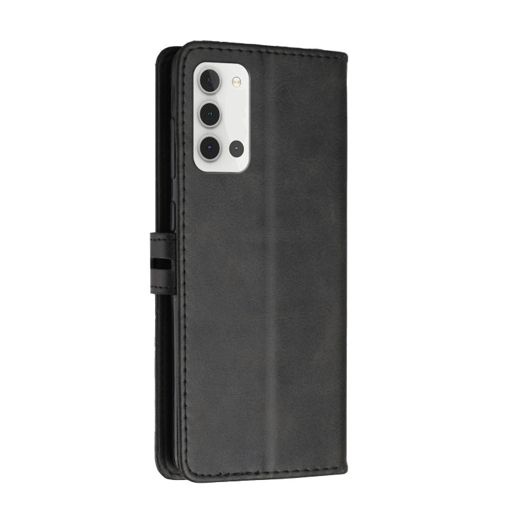 For Samsung Galaxy A22 4G Stitching Style 2-Color Cow Texture Horizontal Flip PU Leather Case with Holder & Card Slot & Lanyard