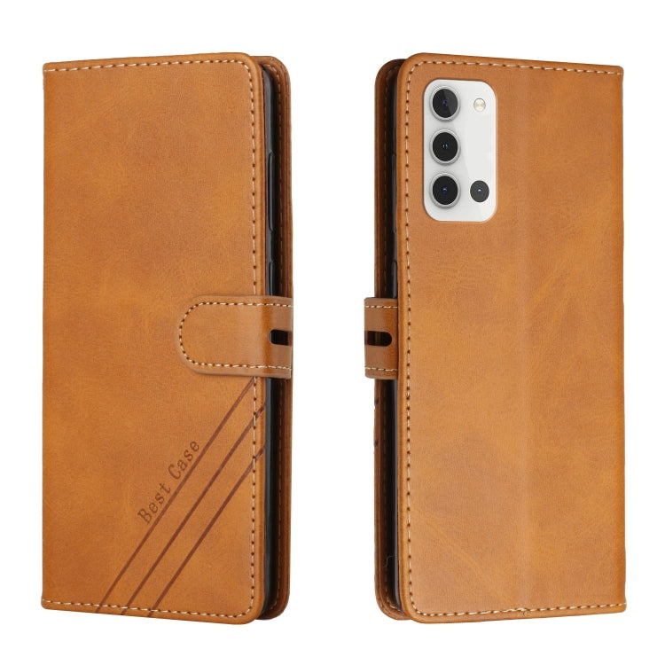 For Samsung Galaxy A22 4G Stitching Style 2-Color Cow Texture Horizontal Flip PU Leather Case with Holder & Card Slot & Lanyard