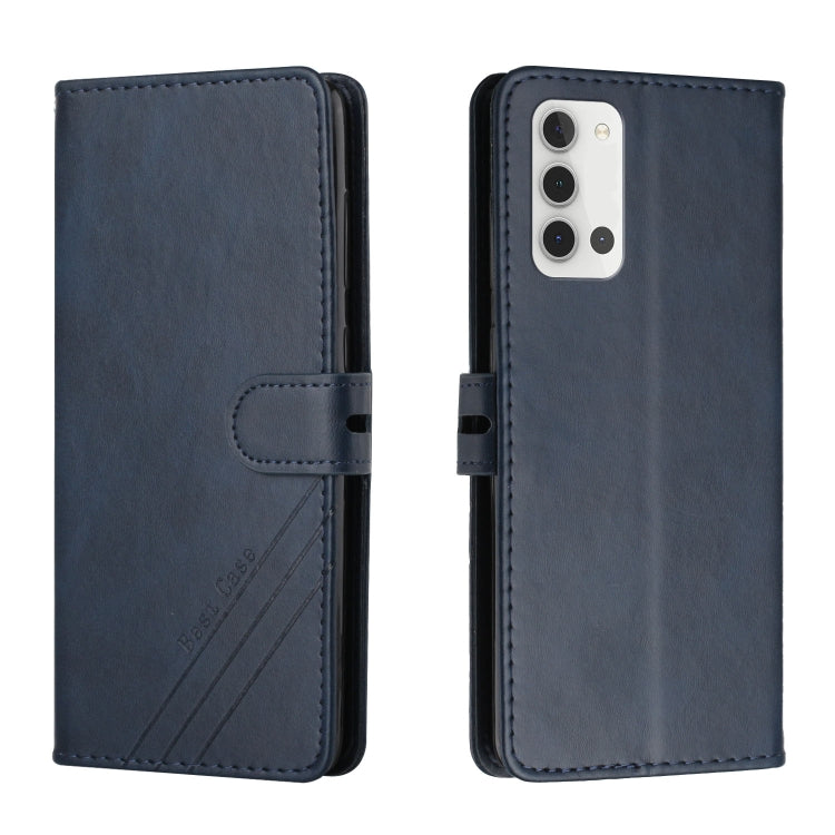 For Samsung Galaxy A22 4G Stitching Style 2-Color Cow Texture Horizontal Flip PU Leather Case with Holder & Card Slot & Lanyard