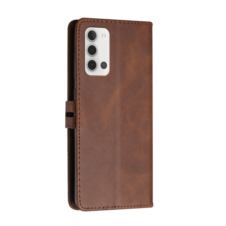 For Samsung Galaxy A22 4G Stitching Style 2-Color Cow Texture Horizontal Flip PU Leather Case with Holder & Card Slot & Lanyard