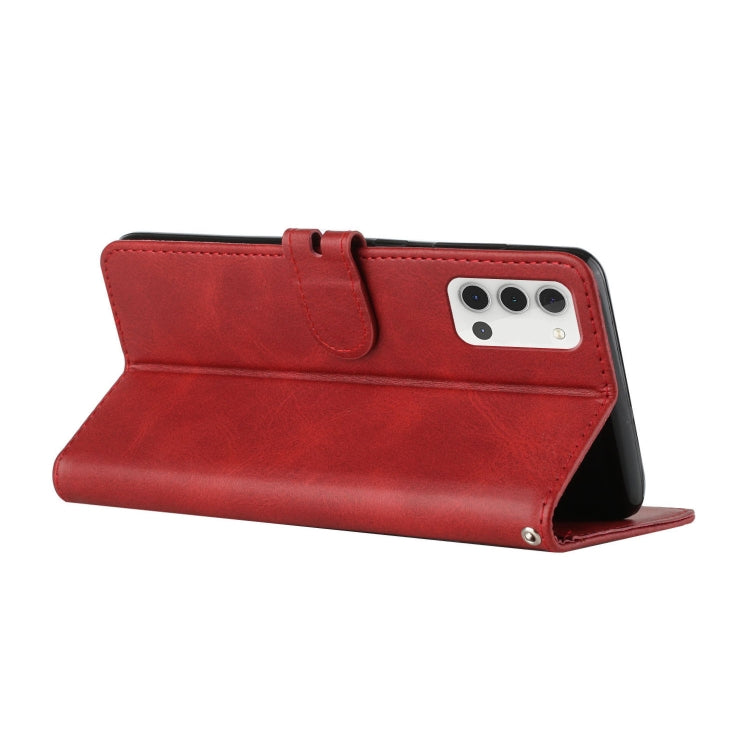 For Samsung Galaxy A22 4G Stitching Style 2-Color Cow Texture Horizontal Flip PU Leather Case with Holder & Card Slot & Lanyard