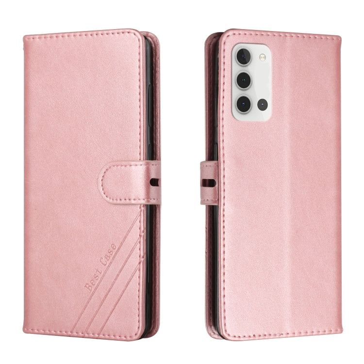 For Samsung Galaxy A22 4G Stitching Style 2-Color Cow Texture Horizontal Flip PU Leather Case with Holder & Card Slot & Lanyard