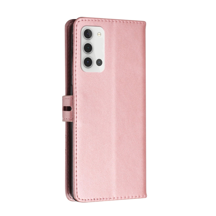 For Samsung Galaxy A22 4G Stitching Style 2-Color Cow Texture Horizontal Flip PU Leather Case with Holder & Card Slot & Lanyard