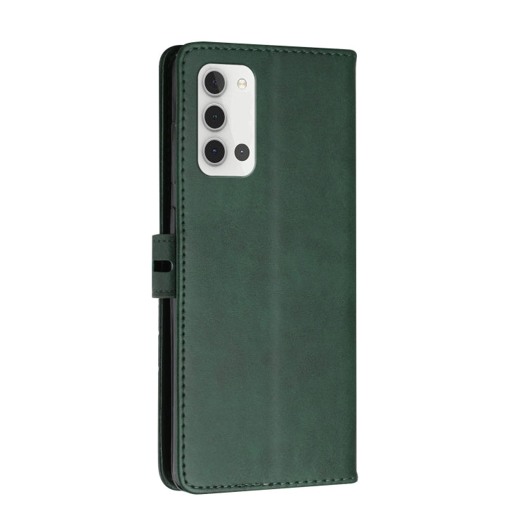 For Samsung Galaxy A22 4G Stitching Style 2-Color Cow Texture Horizontal Flip PU Leather Case with Holder & Card Slot & Lanyard