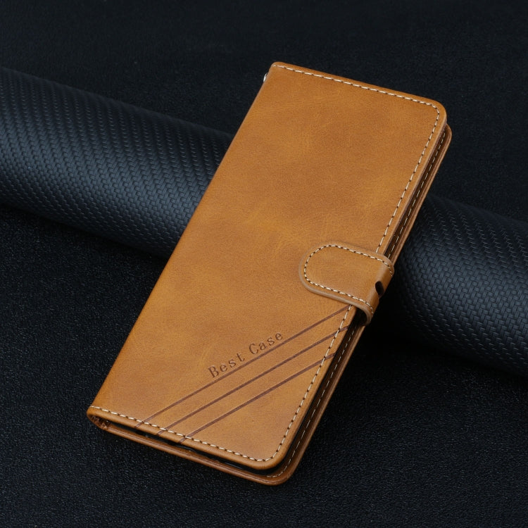 For Samsung Galaxy A22 5G Stitching Style 2-Color Cow Texture Horizontal Flip PU Leather Case with Holder & Card Slot & Lanyard
