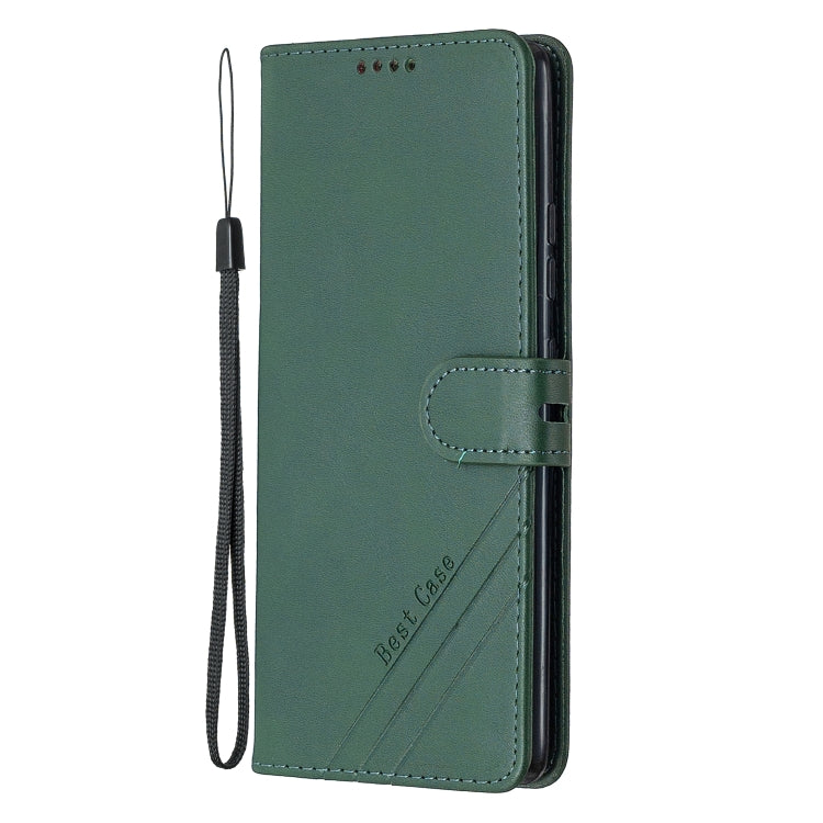 For Samsung Galaxy A71 5G Stitching Style 2-Color Cow Texture Horizontal Flip PU Leather Case with Holder & Card Slot & Lanyard