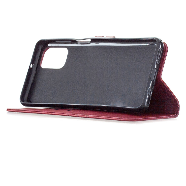 For Samsung Galaxy M31s Stitching Style 2-Color Cow Texture Horizontal Flip PU Leather Case with Holder & Card Slot & Lanyard