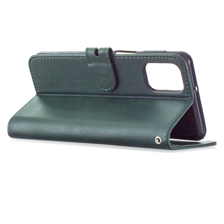 For Samsung Galaxy M31s Stitching Style 2-Color Cow Texture Horizontal Flip PU Leather Case with Holder & Card Slot & Lanyard