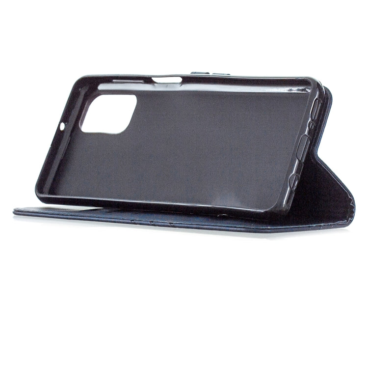For Samsung Galaxy M51 Stitching Style 2-Color Cow Texture Horizontal Flip PU Leather Case with Holder & Card Slot & Lanyard