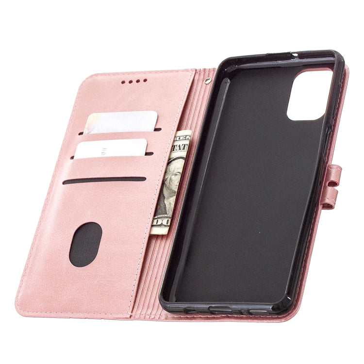For Samsung Galaxy M51 Stitching Style 2-Color Cow Texture Horizontal Flip PU Leather Case with Holder & Card Slot & Lanyard