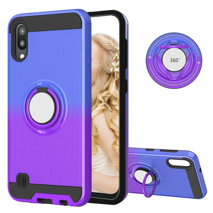 For Galaxy M10 / A10 2 In 1 PC + TPU Protective Case with 360 Degrees Rotate Ring Holder
