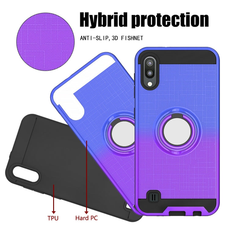For Galaxy M10 / A10 2 In 1 PC + TPU Protective Case with 360 Degrees Rotate Ring Holder