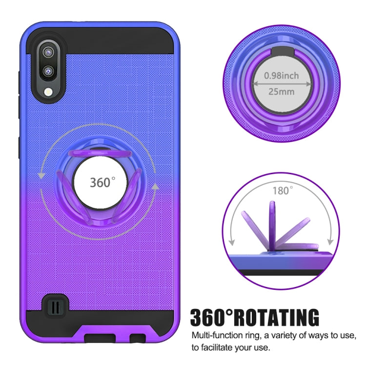 For Galaxy M10 / A10 2 In 1 PC + TPU Protective Case with 360 Degrees Rotate Ring Holder