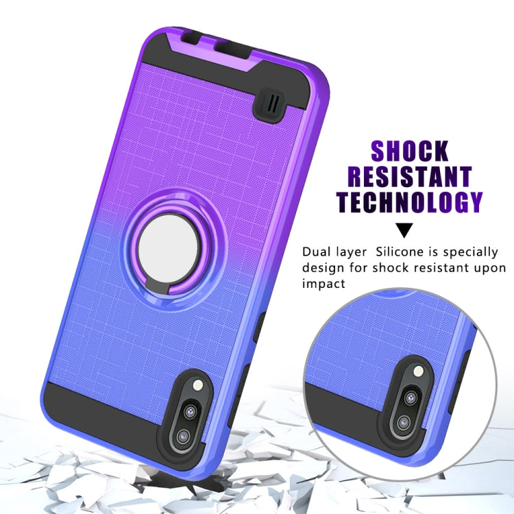 For Galaxy M10 / A10 2 In 1 PC + TPU Protective Case with 360 Degrees Rotate Ring Holder