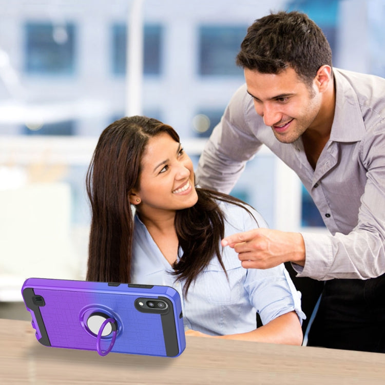 For Galaxy M10 / A10 2 In 1 PC + TPU Protective Case with 360 Degrees Rotate Ring Holder
