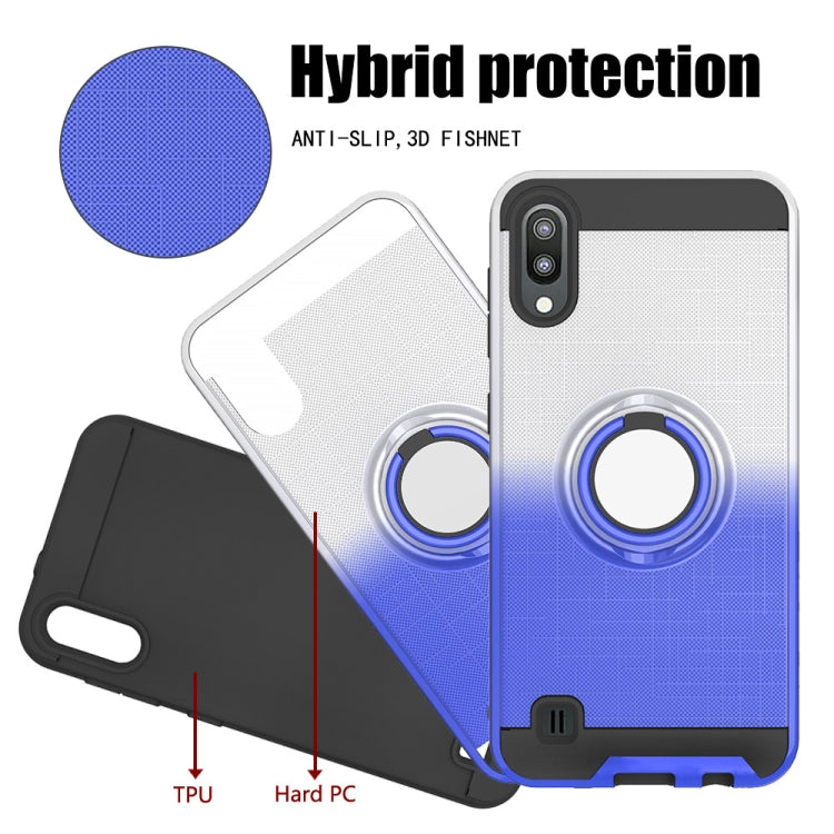 For Galaxy M10 / A10 2 In 1 PC + TPU Protective Case with 360 Degrees Rotate Ring Holder