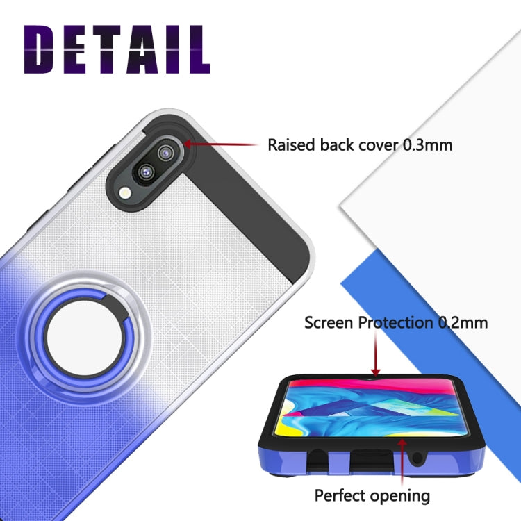 For Galaxy M10 / A10 2 In 1 PC + TPU Protective Case with 360 Degrees Rotate Ring Holder