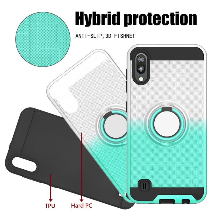 For Galaxy M10 / A10 2 In 1 PC + TPU Protective Case with 360 Degrees Rotate Ring Holder