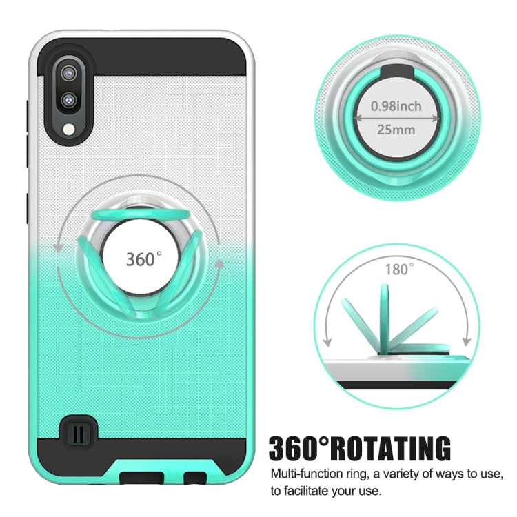 For Galaxy M10 / A10 2 In 1 PC + TPU Protective Case with 360 Degrees Rotate Ring Holder