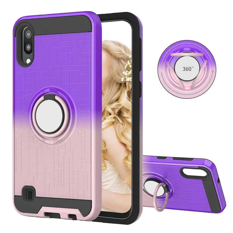 For Galaxy M10 / A10 2 In 1 PC + TPU Protective Case with 360 Degrees Rotate Ring Holder