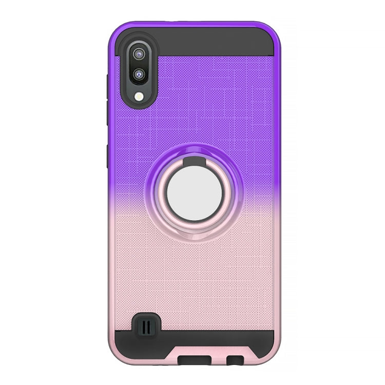 For Galaxy M10 / A10 2 In 1 PC + TPU Protective Case with 360 Degrees Rotate Ring Holder