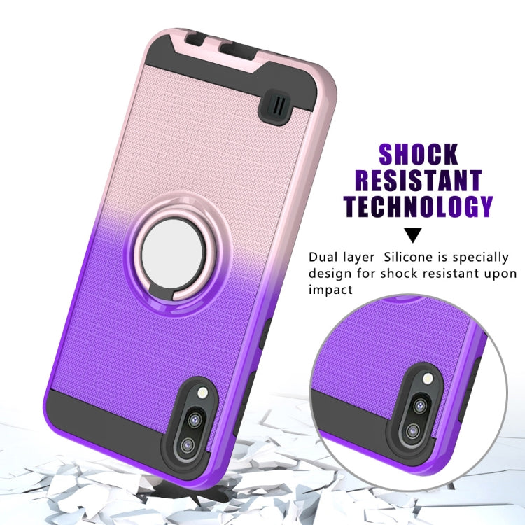 For Galaxy M10 / A10 2 In 1 PC + TPU Protective Case with 360 Degrees Rotate Ring Holder