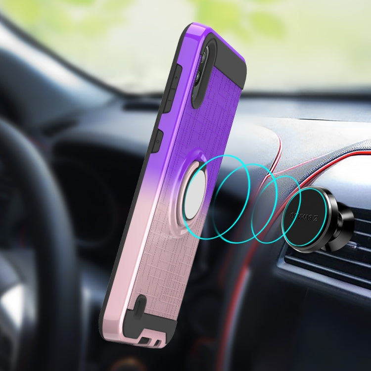 For Galaxy M10 / A10 2 In 1 PC + TPU Protective Case with 360 Degrees Rotate Ring Holder
