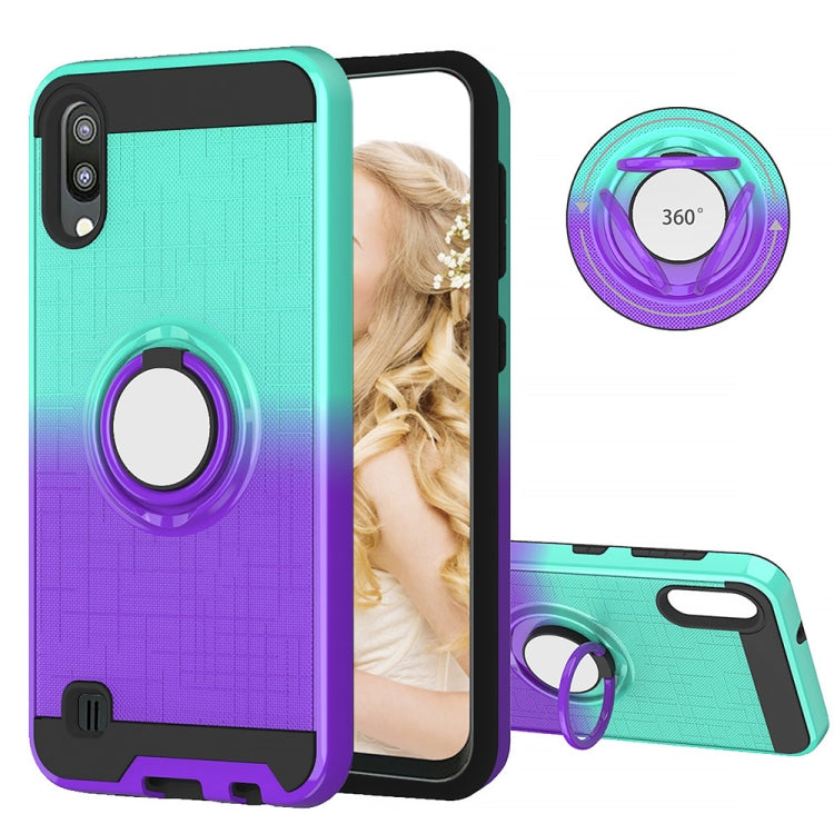 For Galaxy M10 / A10 2 In 1 PC + TPU Protective Case with 360 Degrees Rotate Ring Holder