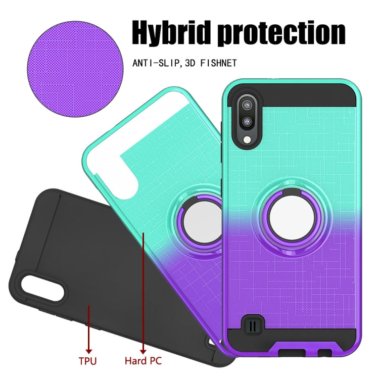 For Galaxy M10 / A10 2 In 1 PC + TPU Protective Case with 360 Degrees Rotate Ring Holder