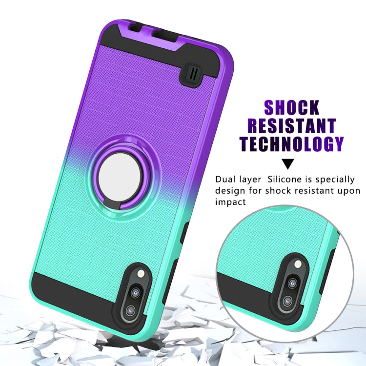 For Galaxy M10 / A10 2 In 1 PC + TPU Protective Case with 360 Degrees Rotate Ring Holder