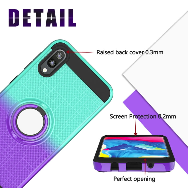 For Galaxy M10 / A10 2 In 1 PC + TPU Protective Case with 360 Degrees Rotate Ring Holder