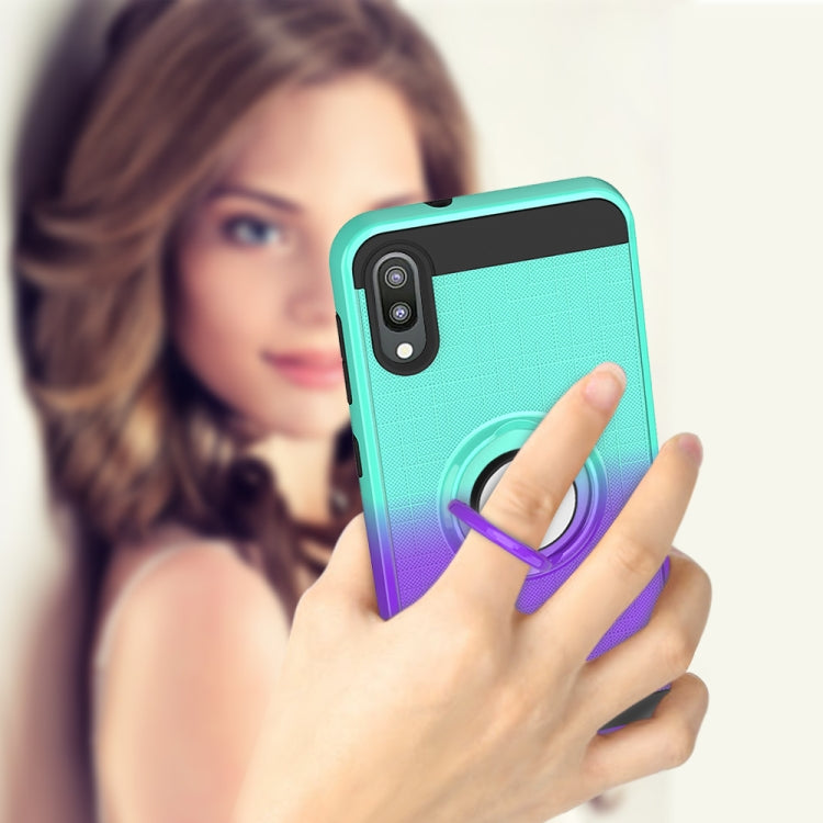 For Galaxy M10 / A10 2 In 1 PC + TPU Protective Case with 360 Degrees Rotate Ring Holder