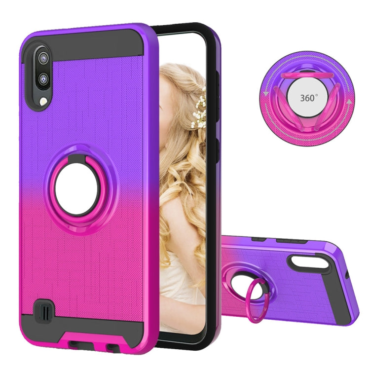 For Galaxy M10 / A10 2 In 1 PC + TPU Protective Case with 360 Degrees Rotate Ring Holder