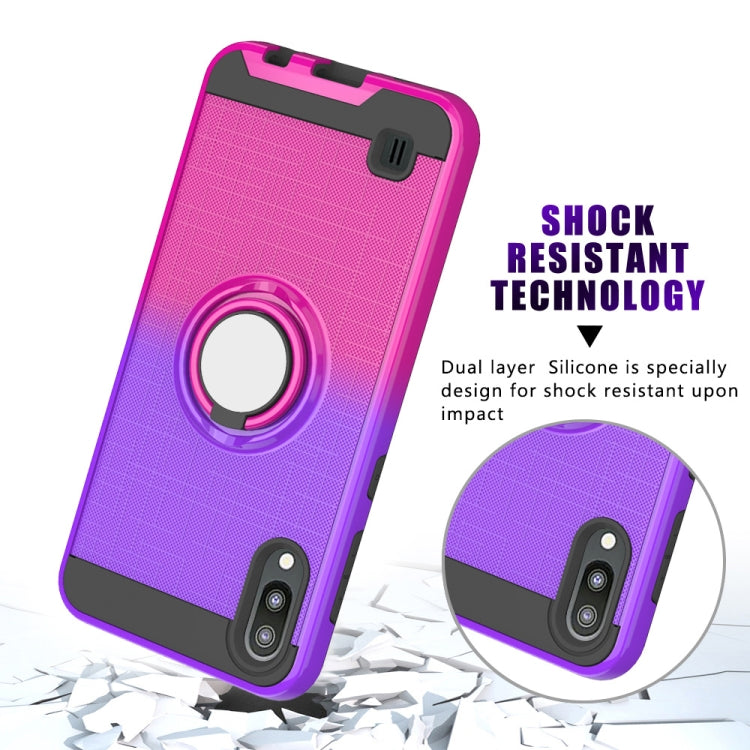For Galaxy M10 / A10 2 In 1 PC + TPU Protective Case with 360 Degrees Rotate Ring Holder