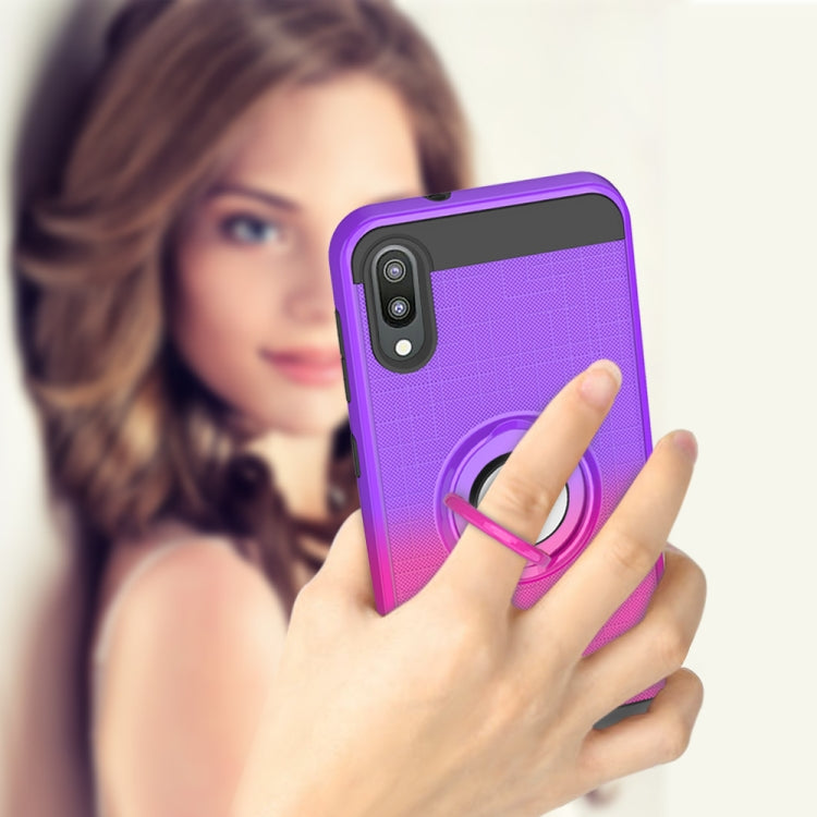 For Galaxy M10 / A10 2 In 1 PC + TPU Protective Case with 360 Degrees Rotate Ring Holder