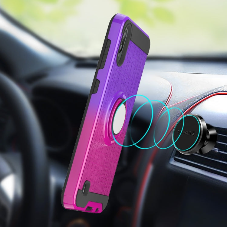 For Galaxy M10 / A10 2 In 1 PC + TPU Protective Case with 360 Degrees Rotate Ring Holder