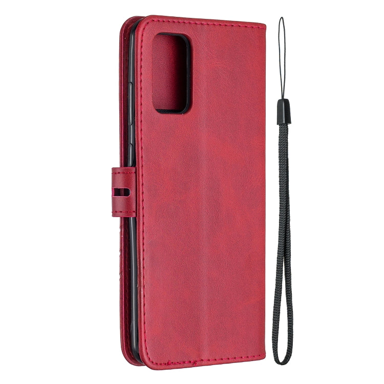 For Samsung Galaxy Note20 Stitching Style 2-Color Cow Texture Horizontal Flip PU Leather Case with Holder & Card Slot & Lanyard