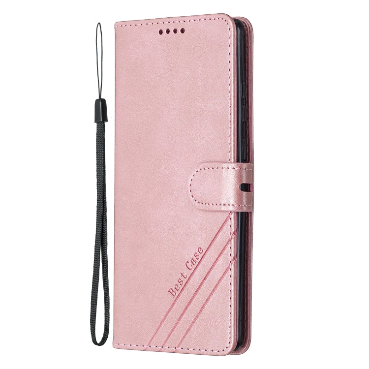 For Samsung Galaxy Note20 Stitching Style 2-Color Cow Texture Horizontal Flip PU Leather Case with Holder & Card Slot & Lanyard