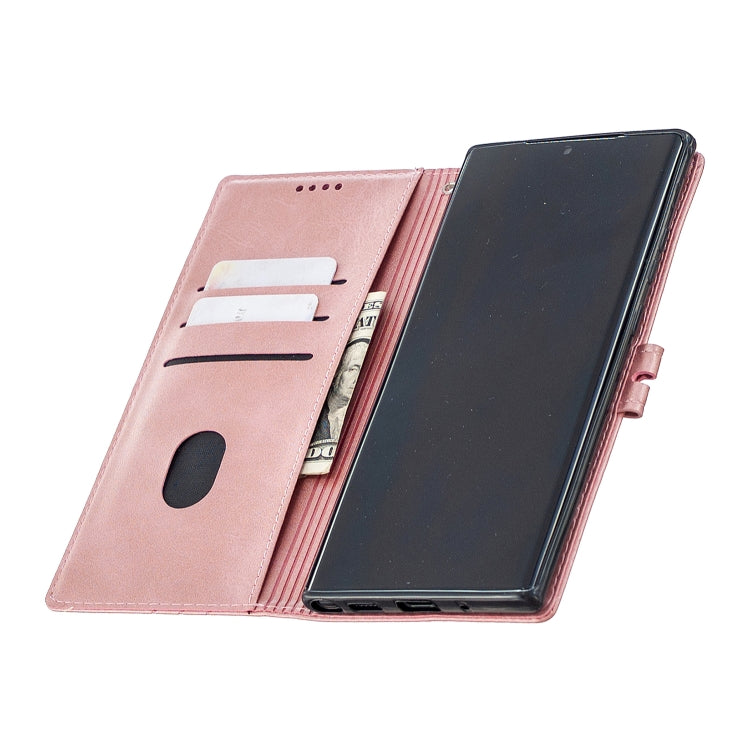 For Samsung Galaxy Note20 Ultra Stitching Style 2-Color Cow Texture Horizontal Flip PU Leather Case with Holder & Card Slot & Lanyard